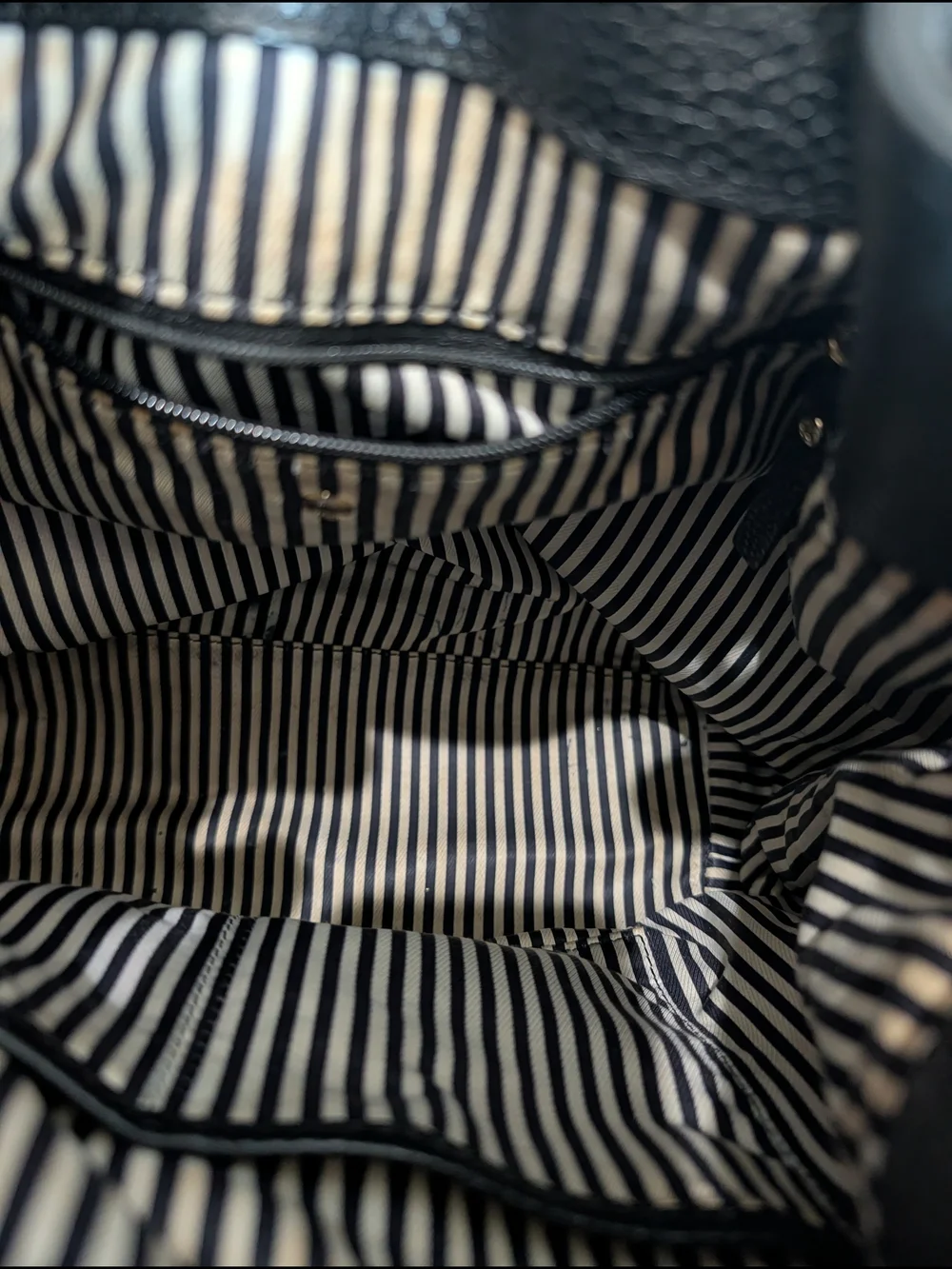 Kate Spade Black Taupe Leather Colorblock Drawstring Bucket Shoulder Bag